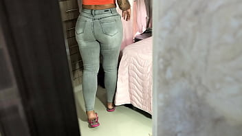Spying On My Hot Stepmom While Getting Undressed (Dressing, Brunete, Big Ass, Thong)  Big Ass Tube Porn
