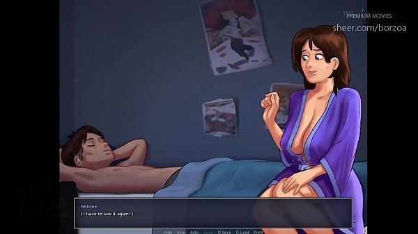 My Stepsister With Big Tits Caught Me When I Spied On My Masturbating Milf Stepmom With Big Ass. (Summertime Saga - Debbie - 1)  Big Ass Black Porn